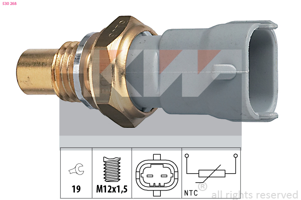 Senzor,temperatura lichid de racire 530 268 KW